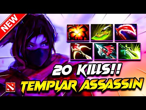 Dota 2 TEMPLAR ASSASSIN Gameplay | x20 Kills!! Templar Assassin DOTA 2 Carry Build Pro Gameplay 7.39