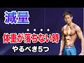 【減量】体重が落ちない時にやるべき5つの事【停滞期脱出方法】
