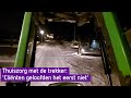Kevin brengt zijn vriendin naar het werk met de trekker