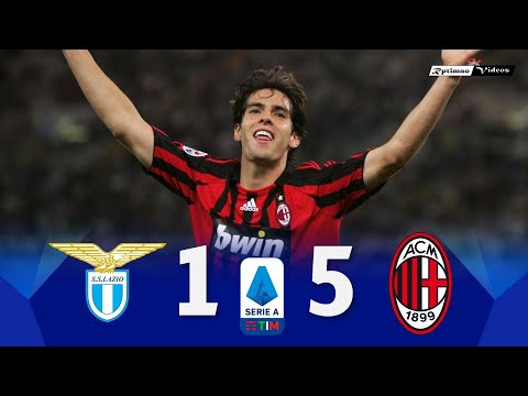 Lazio 1 x 5 Milan ● Serie A 07/08 Gol e Highlights HD