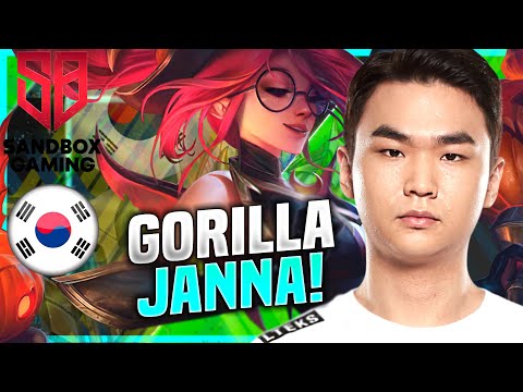 GORILLA IS SO GOOD WITH JANNA! - SB GorillA Plays Janna Supp vs Pyke! | KR SoloQ Patch 10.22