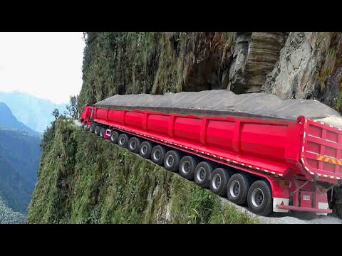 10 Extreme Dangerous Fastest Dump Truck Operator Skill - Biggest Heavy Equipment Machines Working