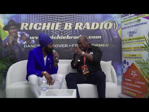 Bugle being interviewed at Reggae Sumfest 2025 Night 2