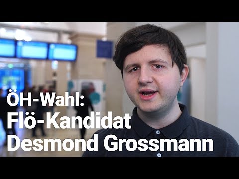 ÖH-Wahl 2019: Flö-Kandidat Desmond Grossmann
