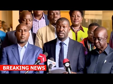 LIVE! SIFUNA OUT!  OBURU, ODM LEADERS ADDRESSING THE NATION NOW ON THE WAY FORWARD ON JOINING RUTO