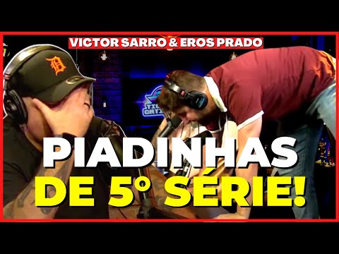 SEQUENCIAS DE PIADINHAS DE 5° SÉRIE COM EROS PRADO E VICTOR SARRO NO TICARACATICAST - CORTES DO CF