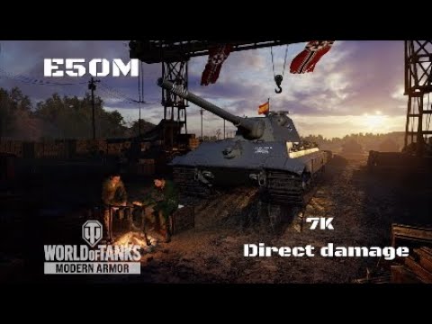 E50M in acantilado:7K direct damage :Wot console - World of Tanks console
