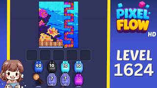 Pixel Flow Level 1624 Solution Walkthrough