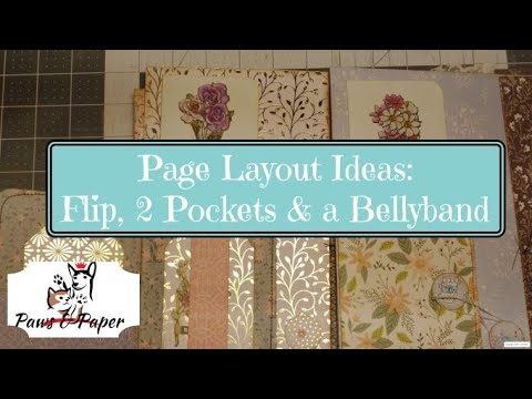 Page Layout Ideas: Two Pockets a BellyBand and Flap in one element