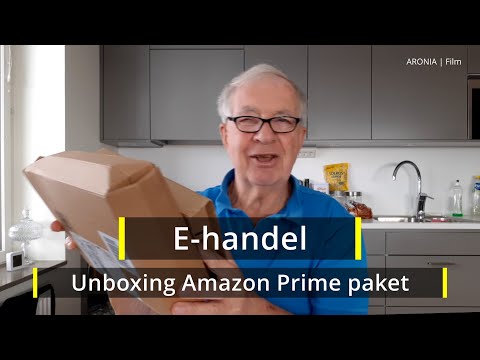 2021-09-28 E-HANDEL - Unboxing Amazon Prime paket
