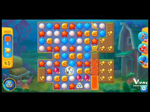 Fishdom. 9323 level no boosters and diamonds. 14 moves (❌ no lightning)
