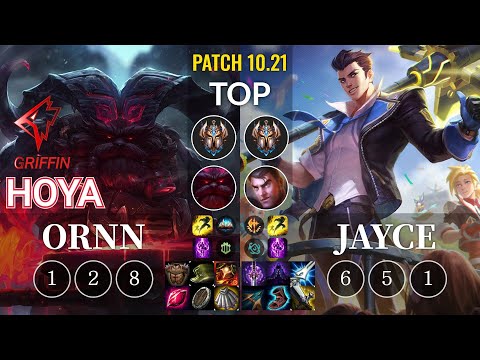 GRF Hoya Ornn vs Jayce Top - KR Patch 10.21