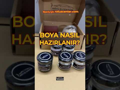 Rötuş Boyası Hazırlama