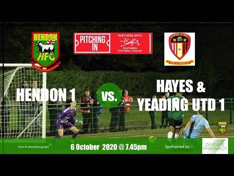 Hendon 1 Hayes & Yeading Utd 1 - Highlights 6 October 2020