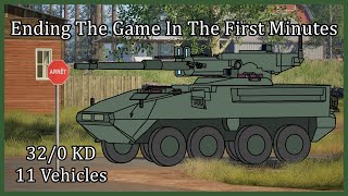 Total Domination With The Stryker MGS Aka Cannon-On-Wheels | Squad Vehicle Gameplay