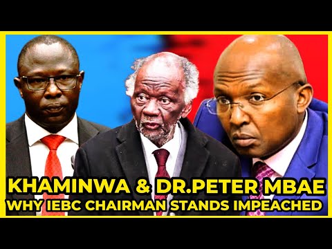 LAWYERS JOHN KHAMINWA & DR.MBAE REVEALS WHY IEBC CHAIRMAN ETHEKON STANDS IMPEACHED OVER BY ELECTION❗