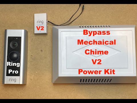 Ring Doorbell Pro bypass Mechanical Chime using V2 Power Kit
