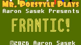 Mr. Poestyle Plays FRANTIC! A Free Homebrew On His Intellivision Sprint 