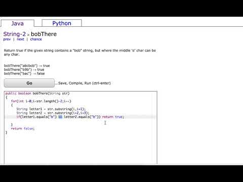 Codingbat String 2 Bobthere Explained