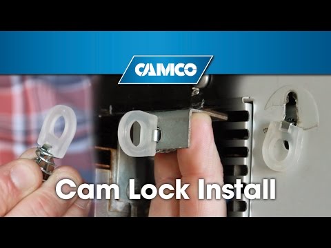 Cam Lock Install (For your RV's water heater door)