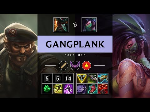 Gangplank Mid vs Akali - VN Master Patch 25.19