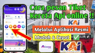 Download lagu Cara beli tiket kereta api di kai access | cara beli tiket kereta api online mp3