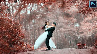 Red & Black Colour Grading Effect - Photoshop Tutorial