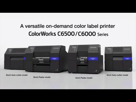 ColorWorks CW-C6500A Color Inkjet Label Printer with Auto Cutter