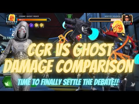 CGR Vs Ghost Damage Comparison | Who’s the Undisputed King of Legends Runs? | MCOC