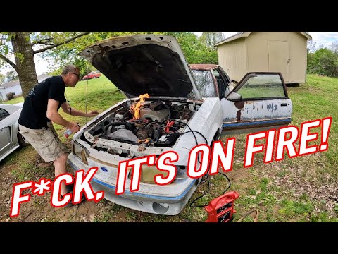 Starting a fox body thats been sitting for 20 years, doesn't go as planned!