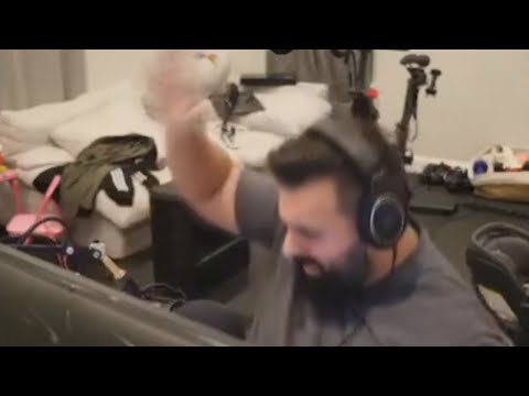 Streamers breaking their setup for 8 minutes straight...