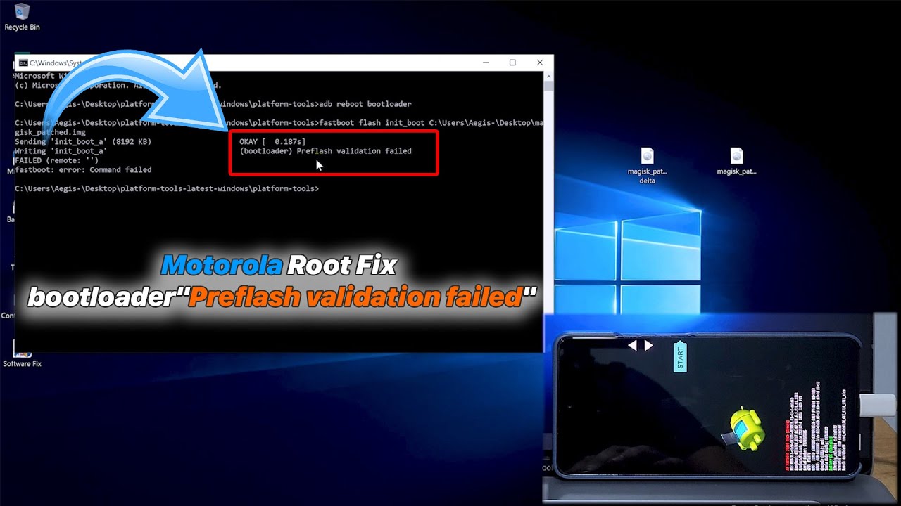 Motorola ROOT Error FIXED "Preflash Validation Failed"  Android 14/15/16