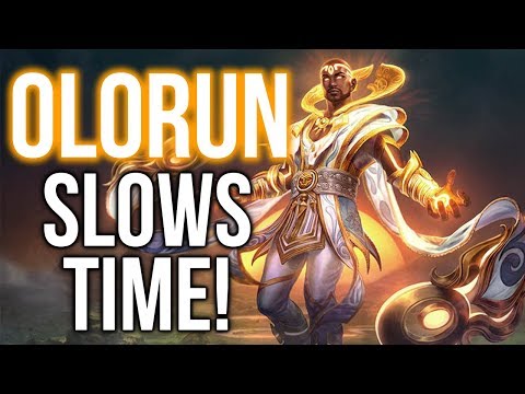 SMITE Olorun Can SLOW TIME, Is A MAGE With CRIT AND Can HEAL?! SMITE Olorun Info