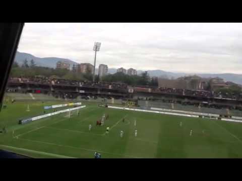 Ternana-Ascoli 1-2 (23-12-2012) calcio di punizione di Loviso (Tutto Ternana e Pianeta Ternana)