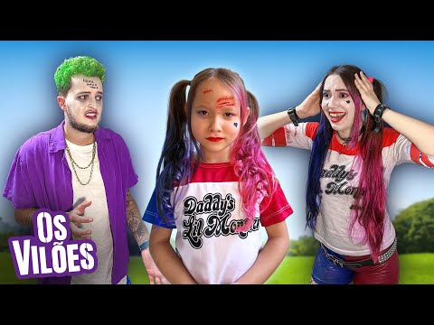 OS VILÕES em: O MACHUCADO DA FILHA DA ARLEQUINA - O filme | Larissa Gaino