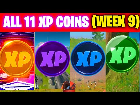All XP COINS LOCATIONS IN FORTNITE SEASON 4 Chapter 2 (WEEK 9)
