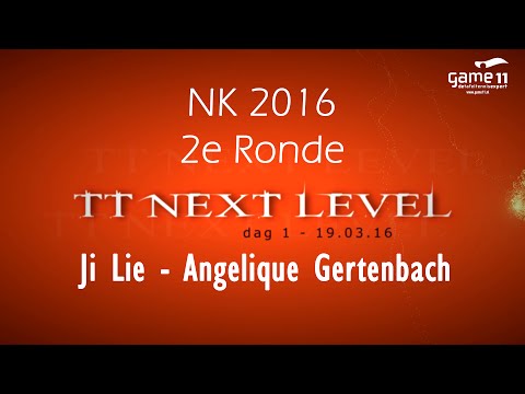 NK 2016 2e Ronde: Ji Lie - Angelique Gertenbach