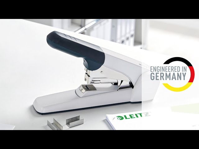 Agrafador Leitz grandes espessuras Mod. 5552- 60 fls (agrafe 25/10 ) : prata es55520084 - vídeo 1