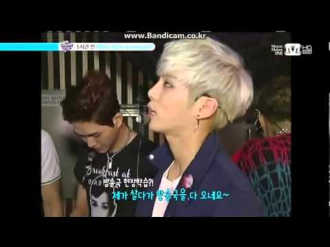 130523 SHINEE JONGHYUN(종현) & MINHO(민호) INTERVIEW 엠카 종현,민호 이게 인이어라는 거야 형