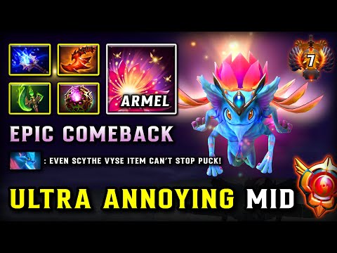 ULTRA ANNOYING MID By Armel Puck | Parasma + OC Build | EPIC COMEBACK BATTLE | 7.38 DOTA 2