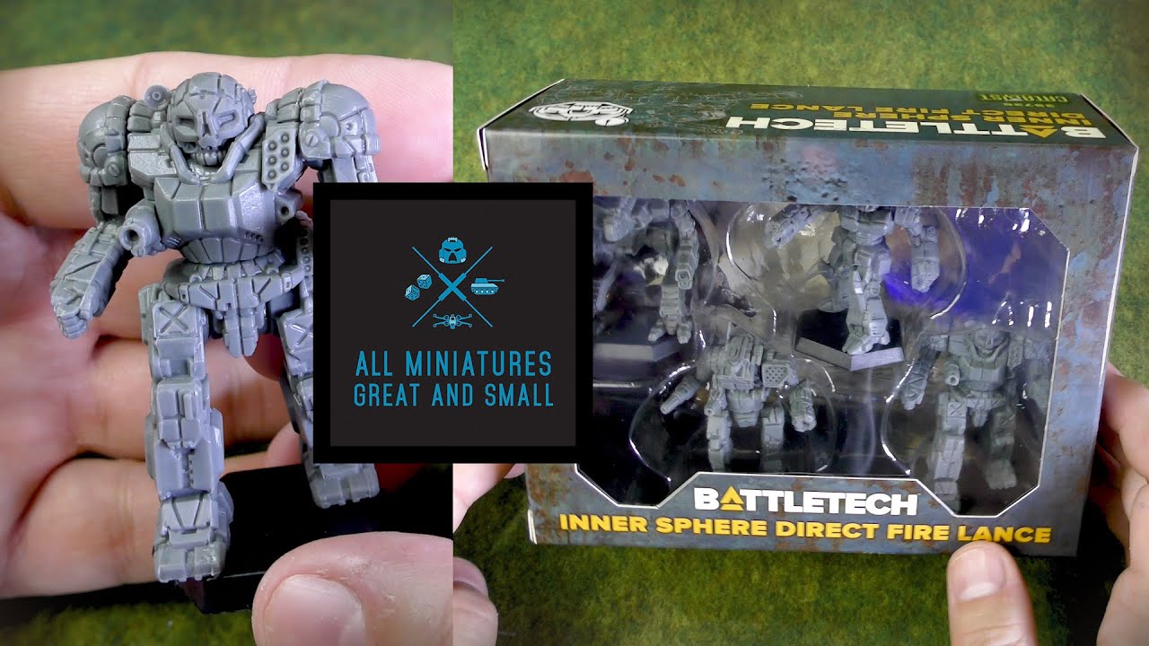 Battletech Inner Sphere Direct  Fire Lance review and unbox!