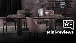 Tavolo rettangolare in marmo per soggiorno B130