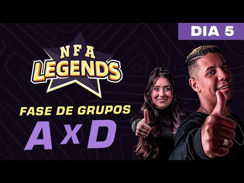 FREE FIRE AO VIVO - NFA LEGENDS SEASON 1 -  GRUPO A x D - DIA 5