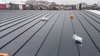 LB KENET ÇATI KAPLAMA SİSTEMLERİ-TRAPEZ KENETLİ ÇATI DETAYLARI-TİTANYUM ÇİNKO ÇA