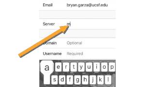 iOS - Setup UCSF email on iOS device