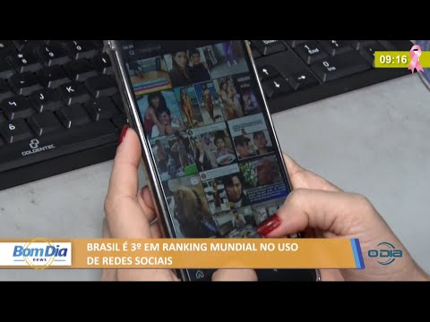 Brasil eÌ 3ª em ranking mundial no uso de redes sociais 08 10 2021