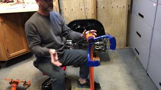 Harbor Freight engine Stand modified for 1600 CC Classic VW engines
