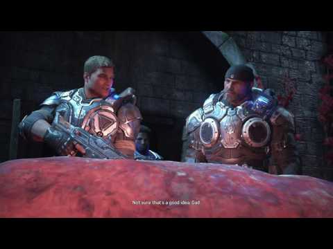 Gears of War 4 Campaign playthrough pt9 - EPIC Cycling 101/EWW! A Disgusting Find