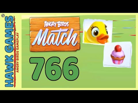 Angry Birds Match ⭐ Level 766 - Walkthrough, No Boosters