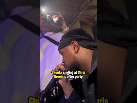 #chunkz singing at #chrisbrown after party